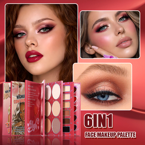 Paleta <span class=keywords><strong>de</strong></span> Maquillaje al por Mayor 8 en 1, Contorno, Iluminador, <span class=keywords><strong>Corrector</strong></span>, Sombra <span class=keywords><strong>de</strong></span> Ojos, Rubor, Labios Mate - Product Image 4