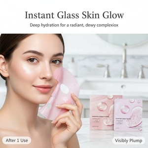 Masque facial en gel de <span class=keywords><strong>collagène</strong></span> PDRN, masque en feuille pour le visage à l'ADN de saumon, réparation, apaisement, éclaircissement, soin de la peau - Product Image 5