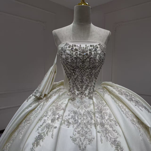 Xx73 Factory Stock Wholesale Ball Gown <b>Wedding</b> Dress Satin Luxury Bridal Gown Elegant <b>Wedding</b> Dresses Jancember - Product Image 4