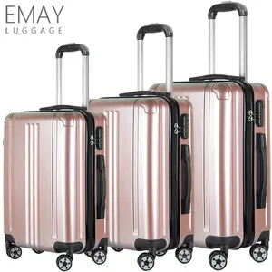 流行的 PC + ABS 随身 Maletas de viaje 行李竞争旅行箱