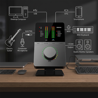 MIDIPlus TITAN Q6 REV 2.0 Antarmuka Audio 32-bit/192kHz 14 Input 14 Output Kartu Suara Eksternal Pro dengan OTG-iMAX untuk Rekaman Studio