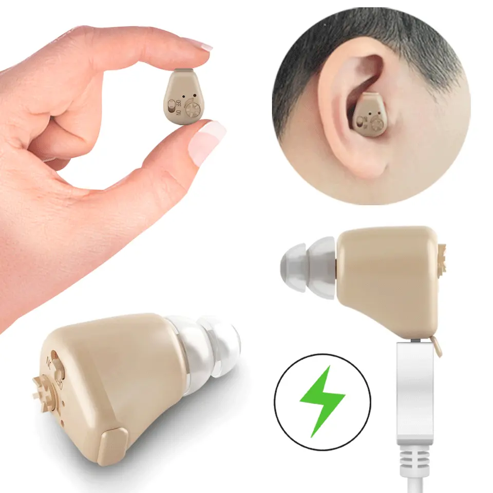 Trending Products 2023 New Arrivals Invisible Ear Hearing Aid Mini Rechargeable Hearing Aids For Deafness