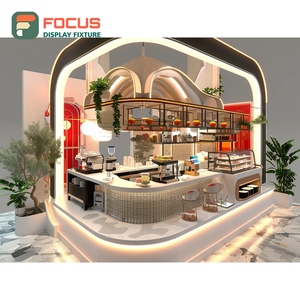 Vitrine à café de luxe avec façade en verre trempé, espace de présentation pour sachets de café, vitrine de magasin pour café - Product Image 2