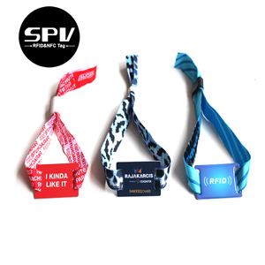 방수 <span class=keywords><strong>RFID</strong></span> 수동 NTAG 213 <span class=keywords><strong>MIFARE</strong></span> 초경량 C 패브릭 손목 밴드 NFC ID 짠 이벤트 13.56MHz 패브릭 팔찌 - Product Image 5