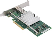Kartu Jaringan Intel 82599 Chip PCIe 2.0 X 8 Antarmuka SFP+ Port Tunggal 1/10GbE Komponen Komputer X520-DA1