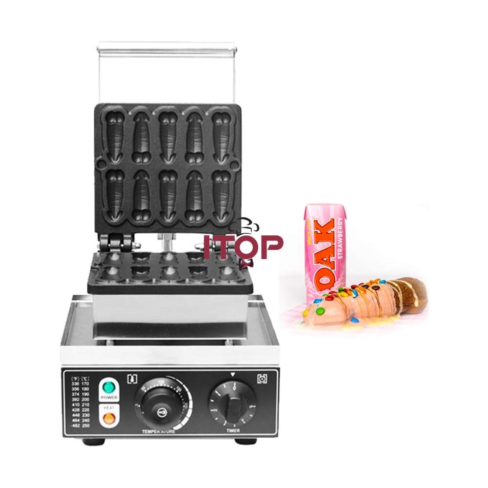 ペニスワッフルメーカー商用電気ケーキペニスホットドッグ型