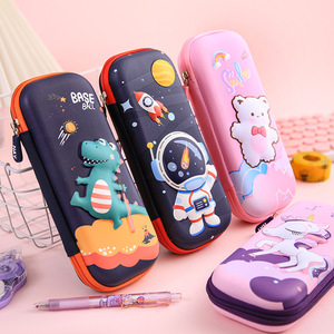 All'ingrosso <span class=keywords><strong>astuccio</strong></span> rosa di grande capacità per bambini ragazze carino 3D Cat PU EVA forniture per la scuola - Product Image 3