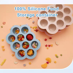 Moule à glace en silicone 10 cavités, fabricant de sucettes glacées DIY avec couvercle, bac de congélation pour aliments pour bébés, étanche, sans BPA - Product Image 4