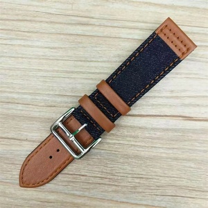 Alta qualità 18 20 22 24mm donna uomo moda nappa tessuto in <span class=keywords><strong>pelle</strong></span> jean <span class=keywords><strong>cinturino</strong></span> di ricambio <span class=keywords><strong>cinturino</strong></span> all'ingrosso per orologi <span class=keywords><strong>Apple</strong></span> - Product Image 2