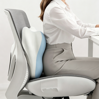 Oreiller de bureau Zeemora 2-en-1 en mousse à mémoire de forme ergonomique avec design aile de nuage pour le travail, le repos et le sommeil