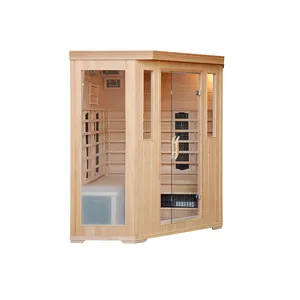 Cryo Sauna Enkele Bedieningspaneel 2500W Sauna Houten Ver Infrarood Droge Stoom Indoor Sauna Hemlock Apparatuur