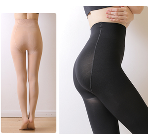 <span class=keywords><strong>Leggings</strong></span> <span class=keywords><strong>Invernali</strong></span> per Bambine in Tinta Unita, Foderati in Pile, Ispessiti, ad Asciugatura Rapida, Collant da Danza Effetto Gambe Nudo - Product Image 3