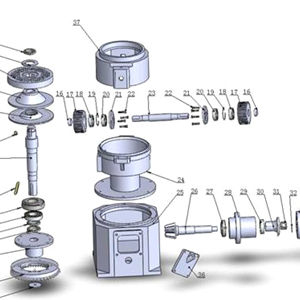 Rouleau à matrice d'écrou rond, pour matrice de granulés de feuilles plates, machine d'alimentation pour animaux, 300 rouleaux de <span class=keywords><strong>KL200</strong></span> - Product Image 2