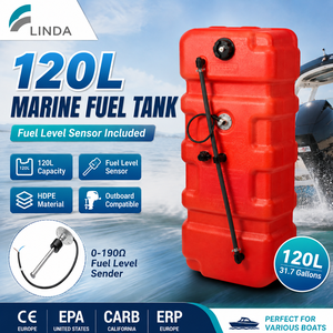 Réservoir de carburant marin Ce Epa Carb 120L avec capteur de niveau de carburant, réservoir de carburant portable en HDPE <span class=keywords><strong>pour</strong></span> <span class=keywords><strong>moteur</strong></span> <span class=keywords><strong>hors</strong></span>-<span class=keywords><strong>bord</strong></span>, autres fournitures marines - Product Image 1
