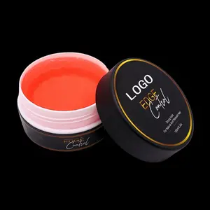 Private Label Edge Control Hair Gel Strong Hold Long Lasting Thick Edge Moisture Styling Gel Natural Formula Hair Care Products