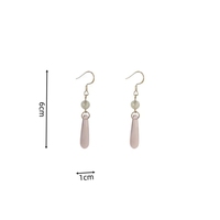 Nouveau chinois rétro rose goutte d'eau boucles d'oreilles délicat Style National élégant femmes à la mode cadeau bijoux