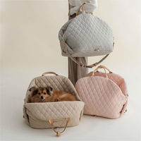 Siège de voiture portable pour chien, sac de transport doux pour chien, support durable pour animaux de compagnie de 7 à 10 kg, sac de transport matelassé de luxe, sac de transport personnalisé pour animaux de compagnie