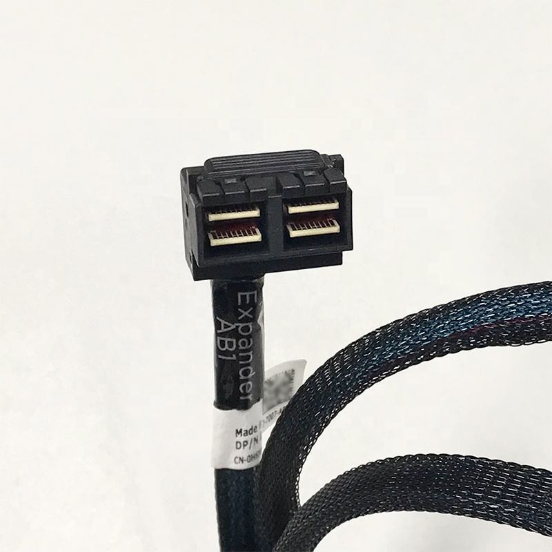 HONPNK High-Speed MiniSAS HD SFF-8643 72 36Pin Straight Right Angle SAS Data Cable for DELL PowerEdge Computer Expand Backplane