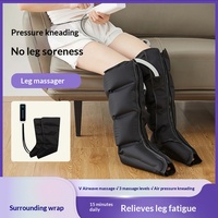 Nouveau modèle transfrontalier de bottes de massage à air pour jambes et mollets, avec 6 compartiments et airbag, à ondes d'air plantaires, 3 niveaux de force, pour la beauté