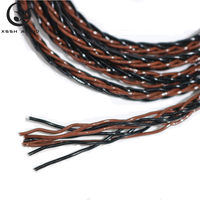 Câble HIFI XSSH YIVO 6,35 mm vers 2 Mini XLR, connecteur en argent pur, adaptateur stéréo auxiliaire, OD3,8MM, fil audio pour écouteurs DIY