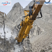 Machine combinée de forage et de fendage du béton, petite ponceuse de roche pour montage sur excavatrice