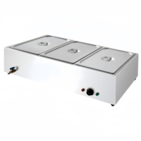 Matériel de restauration pour hôtels et restaurants, bain-marie de table en acier inoxydable 201/304 avec contrôle précis de la température