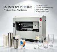 Mesin Printer UV Silinder Mini dengan Printhead Epson Gen7 Rotary Inkjet untuk Mug Kecil, Tumbler, dan Kerajinan Silinder