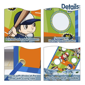Interaction parent-enfant Sacs à lancer et à jeter Jeu de sac de fèves <span class=keywords><strong>Jeux</strong></span> de carnaval Jouets pour enfants - Product Image 5