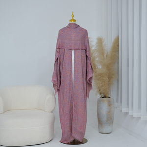 Mexizo 2026, Nueva Ropa Islámica <span class=keywords><strong>de</strong></span> Verano para Mujer, Abaya <span class=keywords><strong>de</strong></span> Lujo Estilo Dubai, Abaya Modesta para Mujer Musulmana con Hiyab - Product Image 3