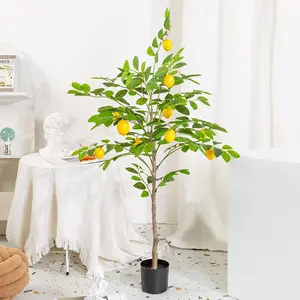 Plastic decoration artificial fruit tree Guangzhou lemon tree fashion trading Co., LTD. Indoor mature lemon tree