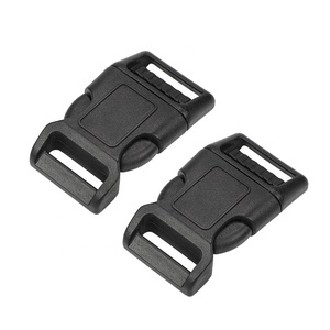 Hebillas de Liberación Lateral Rápida Curvas de Plástico Negro de 25 mm (<span class=keywords><strong>1</strong></span> Pulgada) con Marco para Logotipo Personalizado para Collares de Perro - Product Image 1