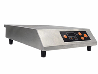 Cuisinière à induction portable à brûleur unique en acier inoxydable 3500W à chauffage rapide avec fonction Hotpot pour usage domestique, commercial et hôtelier