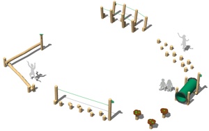 Équipement <span class=keywords><strong>de</strong></span> jeu <span class=keywords><strong>de</strong></span> jungle en bois personnalisé pour l'extérieur, équipement <span class=keywords><strong>de</strong></span> parcours d'obstacles naturel pour enfants, adolescents et adultes - Product Image 5