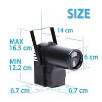 Luz LED DMX512 RGBW U`King, tipo Beam Pinspot, para discoteca, bola de espejos, efectos de iluminación de escenario DMX para fiestas KTV