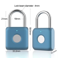 Serrure de porte intelligente sans clé, cadenas à empreintes digitales, sécurité biométrique, serrure à empreintes digitales numériques, cadenas électronique