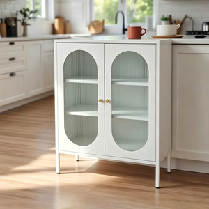 Meuble de rangement de <span class=keywords><strong>cuisine</strong></span> moderne avec étagères réglables et base surélevée pour un nettoyage facile, servant également de buffet dans le couloir - Product Image 1