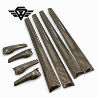 Panneau de garniture de tableau de bord en fibre de carbone véritable, remplacement direct pour Toyota Hilux Revo 2015 à 2026, accessoires de rénovation intérieure