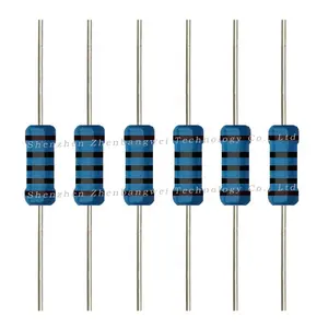 ZBW Presisi 0.5Watt 100R 48 Ohm Resistor Logam, Resistor Film Logam 1/2 Watt 550 Ohm, 100 Ohm Resistor Film Logam