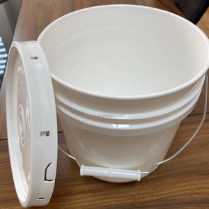 1.05 गैलन/4 लीटर ढक्कन के साथ प्लास्टिक की बाल्टी, 60 मिली, खाद्य-ग्रेड चौड़ा मुंह टिकाऊ अच्छी तरह से एयरटाइट प्लास्टिक - Product Image 5