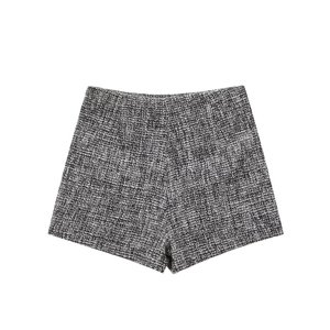 Set Due Pezzi da <span class=keywords><strong>Donna</strong></span> all'Ingrosso: <span class=keywords><strong>Blazer</strong></span> Corto e Pantaloncini in <span class=keywords><strong>Tweed</strong></span> Classico, Formale e Casual con Bottoni Frontali - Product Image 6