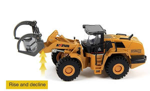 合金木材抓取器Huina 1716 1/50比例木材抓斗卡车模型金属仿真模型儿童工程汽车模型玩具 - Product Image 4