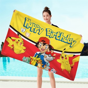 Serviettes de bain pour enfants, grandes, super douces, en microfibre, séchage rapide, pour la piscine, les voyages, les enfants, la plage, best-seller, dessin animé <span class=keywords><strong>Pokemon</strong></span> - Product Image 6