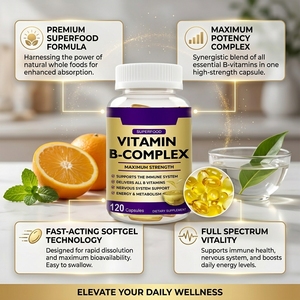 Vitaminas Ausreson, <span class=keywords><strong>Complejo</strong></span> de Vitamina <span class=keywords><strong>B</strong></span> en Cápsulas Blandas, B1, B6, B12, OEM, <span class=keywords><strong>Suplemento</strong></span> Corporal, Energía, Halal - Product Image 5