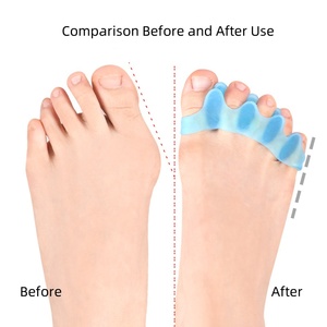 Portátil de silicona juanete pulgar Valgus Protector dedo del pie <span class=keywords><strong>Corrector</strong></span> herramientas de uñas pie Dedos cuidado duradero separadores de dedos divisor de uñas - Product Image 2