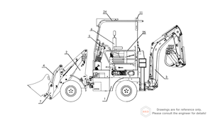 <strong>Heavy</strong> Duty Backhoe Loader Dual-Purpose Excavation &amp; Loading Machine for Efficient <strong>Construction</strong> Work - Product Image 4