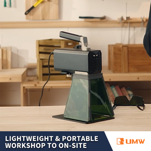 UMW 20W multifunctionele lasergraveermachine met 50μm gefocust punt voor het graveren van metalen kaarten, kunstleer en platen - Product Image 4