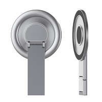 Support de téléphone portable magnétique double face en métal ultra-fin rotatif à 360° multi-angles, support réglable