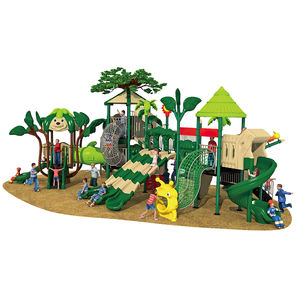 Toboggan de terrain de jeux extérieur sur le thème de la forêt, durable, grande capacité, équipement de terrain de jeux pour enfants de 8 à 16 personnes - Product Image 1