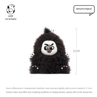 Adorable jouet en peluche singe Saki à face blanche en polyester, figurine en peluche mignonne, oreiller de couchage câlin, petite poupée idéale pour les filles