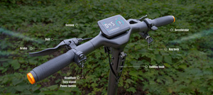 Trottinette <span class=keywords><strong>électrique</strong></span> trois-en-un pliable, batterie au lithium portable, double moteur, autonomie de 45 km, étanche, pour les trajets quotidiens unisexes - Product Image 6